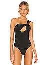 view 2 of 5 Jimena One Shoulder Bodysuit in Black