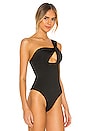 view 3 of 5 Jimena One Shoulder Bodysuit in Black