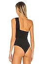 view 4 of 5 Jimena One Shoulder Bodysuit in Black