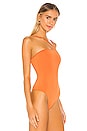 view 3 of 5 Taryn Asymmetric Bodysuit in Orange