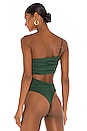 view 4 of 5 Veronica Cut Out Bodysuit in Forest Green