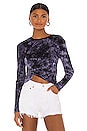 view 1 of 4 Maria Twist Front Top in Blue Multi