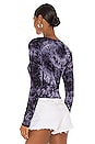 view 3 of 4 Maria Twist Front Top in Blue Multi