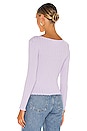 view 3 of 4 Nina Button Top in Lavender