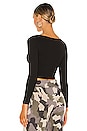 view 4 of 4 Tess Crop Top in Black