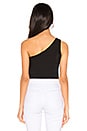 view 3 of 4 Rhea One Shoulder Top in Black