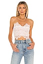 view 1 of 4 Kendall Lace Crop Top in White