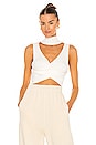 view 1 of 4 Alora Wrap Top in White