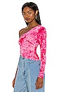 view 3 of 5 Ember One Shoulder Top in Pink