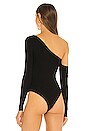 view 4 of 5 Haley One Shoulder Bodysuit in Black