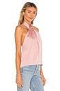 view 2 of 4 Amerie Pleated Halter Top in Blush