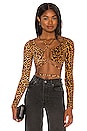 view 1 of 4 Mikaela Wrap Top in Leopard