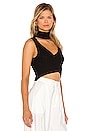 view 2 of 4 Alora Wrap Top in Black