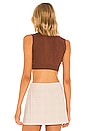 view 3 of 4 Skylar Crop Turtleneck in Mocha