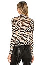 view 3 of 4 Kerrie Mesh Print Top in Zebra