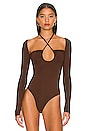 view 2 of 5 Storme Bodysuit in Chocolate