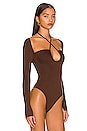 view 3 of 5 Storme Bodysuit in Chocolate