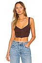 view 1 of 4 Jia Bustier Top in Brown