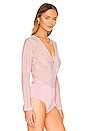 view 3 of 6 Wilhelmina Metallic Bodysuit in Pink