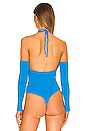 view 4 of 5 Seline Halter Bodysuit in Blue