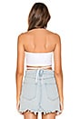 view 3 of 4 Tessa Wrap Tube Top in White