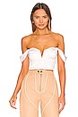 view 1 of 4 Coralia Bustier Top in White