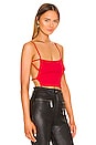 view 2 of 4 Lily Strappy Knit Top in Cherry Red