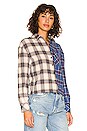 view 2 of 5 Tori Two Tone Flannel in Blue
