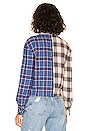 view 4 of 5 Tori Two Tone Flannel in Blue