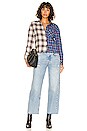 view 5 of 5 Tori Two Tone Flannel in Blue