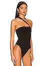 view 3 of 5 Rony Asymmetrical Bodysuit in Black