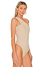 view 3 of 5 Rockie One Shoulder Bodysuit in Nude