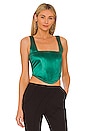 view 1 of 4 Catey Corset Top in Green