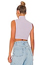 view 3 of 4 Skylar Crop Turtleneck in Dusty Lilac