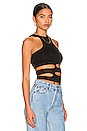 view 2 of 4 Cassie Cut Out Top in Black