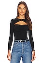view 1 of 4 Gabby Cut Out Top in Black