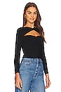 view 2 of 4 Gabby Cut Out Top in Black