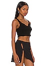 view 2 of 4 Mimi Notch Neck Top in Black