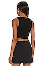 view 3 of 4 Mimi Notch Neck Top in Black