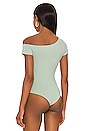view 4 of 5 Felicia Asymmetrical Bodysuit in Sage