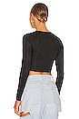 view 3 of 4 Drew Twist Front Top in Black
