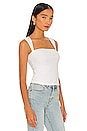 view 2 of 4 Kelsie Ribbed Tank Top in White