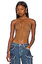 view 1 of 4 Tatyana Corset Top in Brown