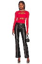 view 4 of 4 Kathleen Cut Out Top in Red