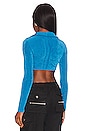 view 3 of 4 Willa Twisted Crop Top in Blue