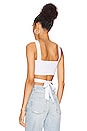 view 3 of 4 Elva Halter Tie Top in White