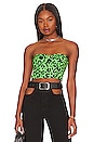 view 1 of 4 Kendra Sweetheart Corset in Green Multi