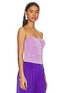 view 2 of 4 Marcella Wrap Bustier Top in Purple