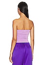 view 3 of 4 Marcella Wrap Bustier Top in Purple