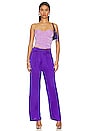 view 4 of 4 Marcella Wrap Bustier Top in Purple
